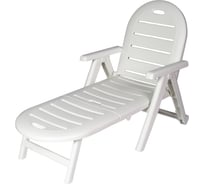 Шезлонг SHAF CAIMAN белый складной SH-42582W