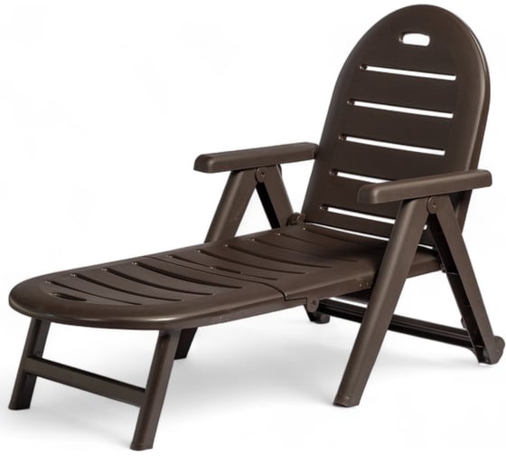 Шезлонг SHAF CAIMAN коричневый складной SH-42584BR 34032739