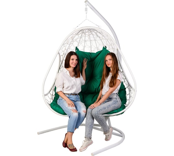 Двойное подвесное кресло BiGarden Primavera White