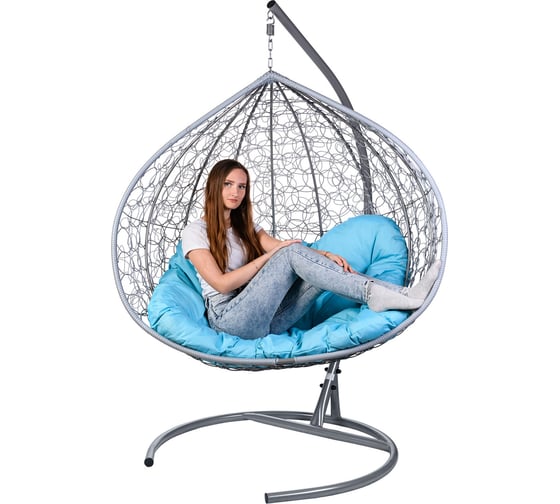 Двойное подвесное кресло BiGarden geminipromoGrayBl