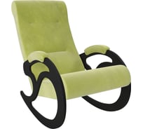 Кресло-качалка Комфорт Модель 5, венге, ткань Verona Apple Green 67667