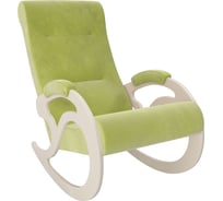 Кресло-качалка Комфорт Модель 5, дуб шампань, ткань Verona Apple Green 80956