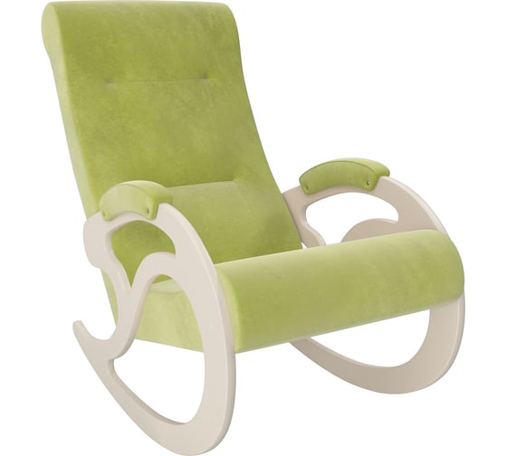 Кресло-качалка Комфорт Модель 5, дуб шампань, ткань Verona Apple Green 80956 1