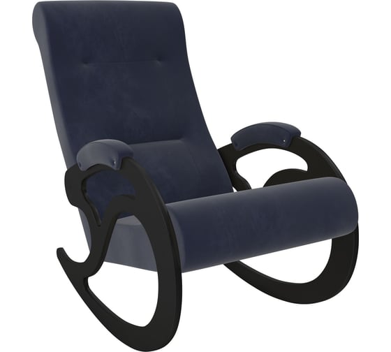 Кресло-качалка Комфорт Модель 5, венге, ткань Verona Denim Blue 67704