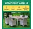 Обеденный комплект ROYAL FAMILY AMELIA бежевого цвета, на 6 персон 761-763-21-21 2