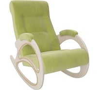 Кресло-качалка Комфорт Модель 4, дуб шампань, ткань Verona Apple Green 82806