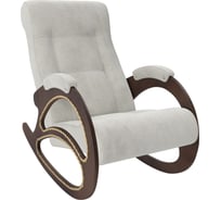 Кресло-качалка Комфорт Модель 4,орех, ткань Verona Light Grey 92898