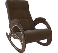 Кресло-качалка Комфорт Модель 4, орех, ткань Verona Brown 65045