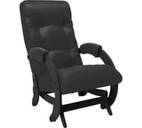 Кресло-глайдер Комфорт Модель 68, венге/шпон, кожзам Vegas Lite Black 70896