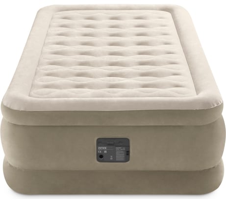 Надувная кровать Intex 99х191х46см Ultra Plush встроенный насос 220В, до 136кг 64426