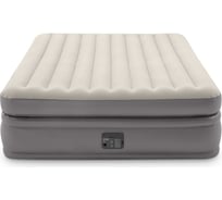 Надувная кровать Intex Prime Comfort 152х203х51см, встроенный насос 220В, до 272кг 64164