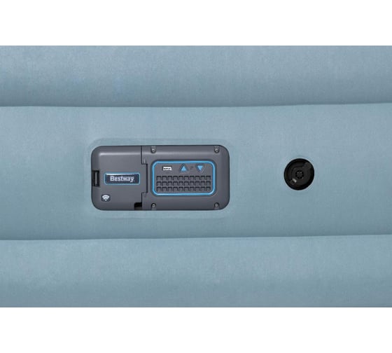 Надувная кровать Bestway Fortech Airbed 229x152x79 см, со спинкой, встроенный электронасос Sleep 009025