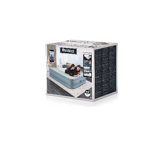 Надувная кровать Bestway Fortech Airbed 203x152x51см, встроенный электронасос Sleep Control 69058 BW