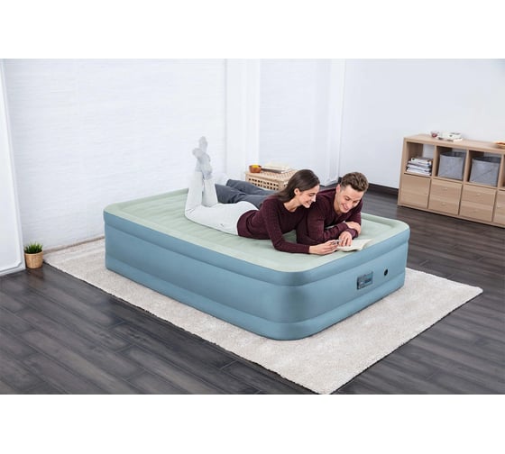 Надувная кровать Bestway Fortech Airbed 203x152x51см, встроенный электронасос Sleep Control 69058 BW