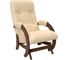 Кресло-глайдер Комфорт Модель 68, орех/шпон, кожзам, Polaris Beige 43708 1