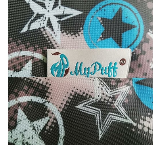 Кресло-мешок Mypuff Груша, фабрика звезд, размер стандарт, принтованный оксфорд b_591