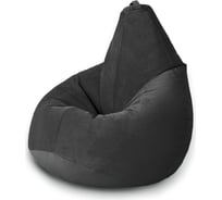 Кресло-мешок Mypuff Груша, темная ночь, размер стандарт, мебельный велюр b_471