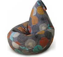 Кресло-мешок Mypuff Груша, рингс, размер стандарт, мебельный хлопок b_511