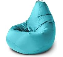 Кресло-мешок Mypuff Груша, бирюза, размер комфорт, оксфорд bbb_372