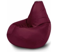 Кресло-мешок Mypuff Груша, бордо, размер комфорт, оксфорд bbb_026