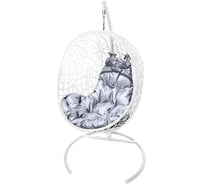 Подвесное кресло M-Group Луна, белое, серая подушка, 7930095245082