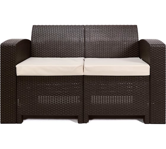 Диван двухместный B:Rattan premium венге, 2-х местная подушка 40-712-1/2 BIO premium