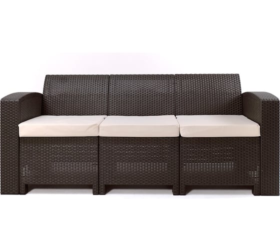 Диван трехместный B:rattan premium венге, 3-х местная подушка 40-712-1/3 BIO PREMIUM