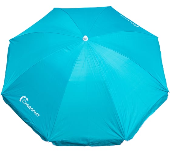 Зонт пляжный прямой Следопыт, d 180см, h 183см, d штока 19/22мм, Polyester 190T, голубой  PF-UB-06