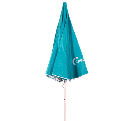 Зонт пляжный прямой Следопыт, d 180см, h 183см, d штока 19/22мм, Polyester 190T, голубой  PF-UB-06