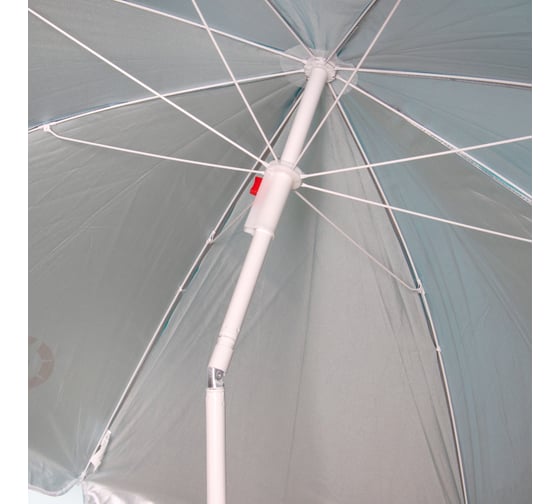 Зонт пляжный с наклоном Следопыт, d 180см, h 183см, d штока 19/22мм, Polyester 190T, голубой PF-UB-01