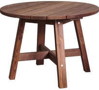 Стол садовый деревянный ДИПРИЗ Ойвинд круглый, из массива сосны, 105x105 см, венге Д.60006.2 34482643