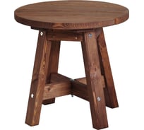 Столик деревянный ДИПРИЗ Ойвинд круглый, из сосны, для дома и улицы, 60x60 см, венге Д.4232-2 34482673