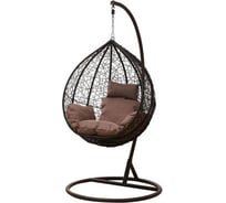 Кресло-кокон на подставке TODI 70x95x140 см, каркас коричневый, подушка бежевая 900-445 806331829724