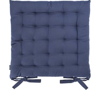 Подушка на стул Tkano коллекция Essential из хлопка темно-синего цвета, 40x40 см TK24-CP0004