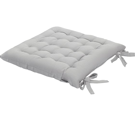 Подушка на стул Tkano коллекция Essential из хлопка серого цвета, 40x40 см TK24-CP0002