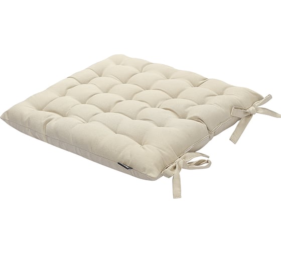 Подушка на стул Tkano коллекция Essential из хлопка бежевого цвета, 40x40 см TK24-CP0003