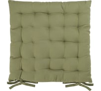 Подушка на стул Tkano коллекция Essential из хлопка оливкового цвета, 40x40 см TK24-CP0001