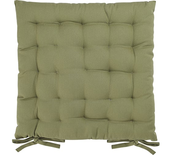 Подушка на стул Tkano коллекция Essential из хлопка оливкового цвета, 40x40 см TK24-CP0001 1