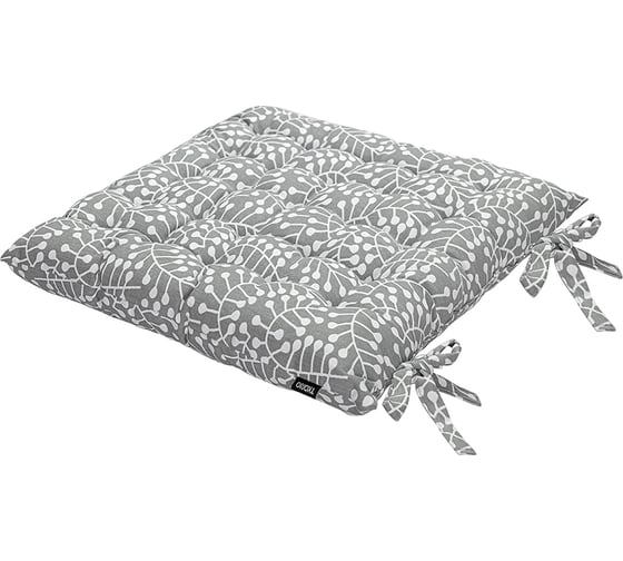 Подушка на стул Tkano коллекция Scandinavian touch из хлопка серого цвета с принтом Спелая Смородина, 4 TK24-CP0007