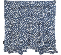 Подушка на стул Tkano коллекция Scandinavian touch темно-синего цвета с принтом Спелая Смородина, 40x40 см TK24-CP0006