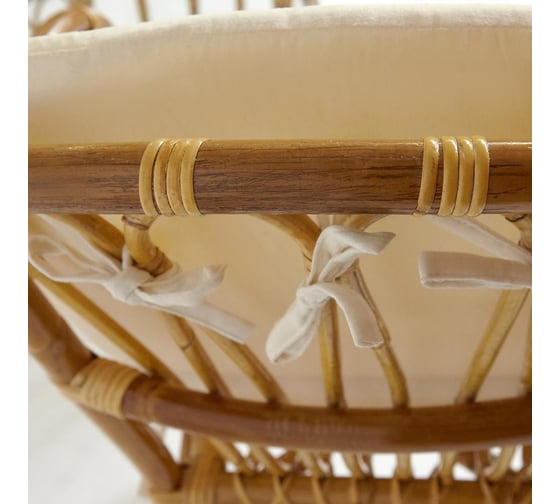 Комплект террасный Tetchair  AKIRA /с подушкой/ skin rattan eco, 54x60x78см / D46x40см, Natural (натуральный) 12993