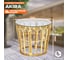 Комплект террасный Tetchair ANDREA (стол кофейный со стеклом + 2 кресла + подушки) ротанг, 64x67x92см / D60x55, Pecan Washed (античн. орех) 12994 3