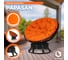 Кресло-качалка Tetchair "PAPASAN" w 23/01 B, с подушкой, Antique brown (античный черно-коричневый), ткань оранжевый, С 23 13750 4