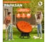 Кресло-качалка Tetchair "PAPASAN" w 23/01 B, с подушкой, Antique brown (античный черно-коричневый), ткань оранжевый, С 23 13750 8