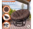 Кресло Tetchair "PAPASAN" 23/01 W, с подушкой, диаметр подушки 125 см, 115x101x104 см, Antique brown (античный черно-коричневый), ткань коричневый, 13730 4