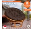 Кресло Tetchair "PAPASAN" 23/01 W, с подушкой, диаметр подушки 125 см, 115x101x104 см, Cognac (коньяк), ткань коричневый, 3М7-147 13731 2