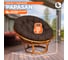 Кресло Tetchair "PAPASAN" 23/01 W, с подушкой, диаметр подушки 125 см, 115x101x104 см, Cognac (коньяк), ткань коричневый, 3М7-147 13731 5