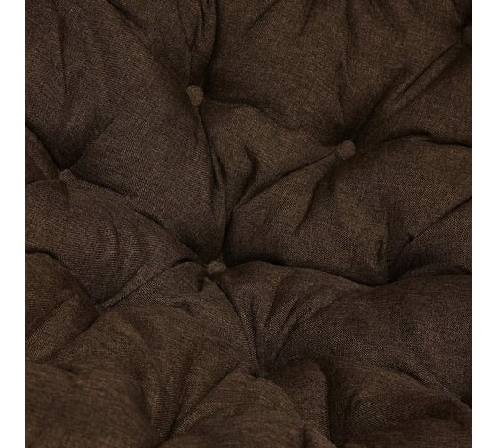 Кресло-качалка "PAPASAN" w 23/01 B, с подушкой, Antique brown (античный черно-коричневый), ткань коричневый, 3М7-147 13746