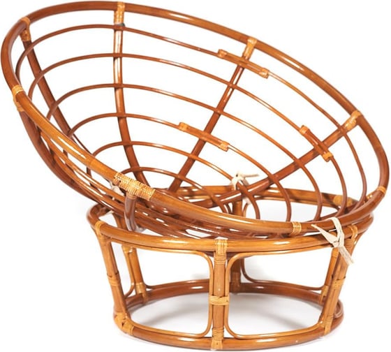 Кресло Tetchair "PAPASAN" 23/01 W, с подушкой, диаметр подушки 129 см, 115x101x104 см, Cognac (коньяк), ткань старт 5898