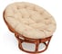 Кресло Tetchair "PAPASAN" 23/01 W, с подушкой, диаметр подушки 129 см, 115x101x104 см, Cognac (коньяк), ткань старт 5898 1
